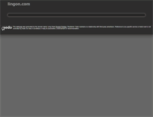 Tablet Screenshot of lingon.com